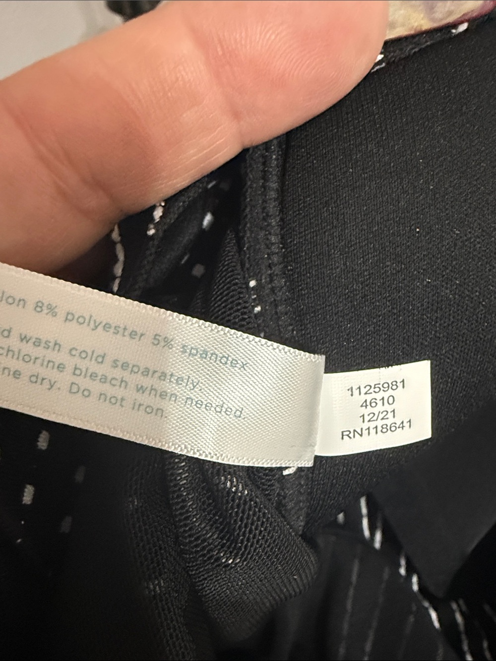 Swim by Cacique Black and White Polka Dot Swim Top Plus Size 28 - Picture 10 of 10